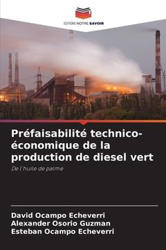 portada Préfaisabilité technico-économique de la production de diesel vert (in French)