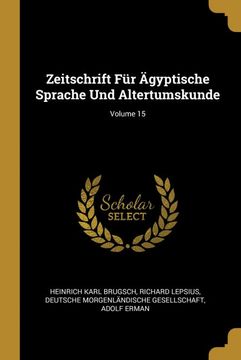 portada Zeitschrift für Ägyptische Sprache und Altertumskunde; Volume 15 