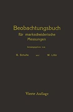 portada Beobachtungsbuch Fur Markscheiderische Messungen