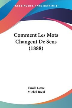 portada Comment Les Mots Changent De Sens (1888) (in French)