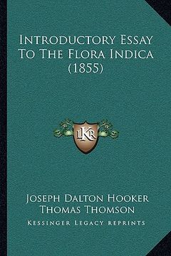 portada introductory essay to the flora indica (1855) (in English)