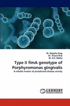 portada type ii fima genotype of porphyromonas gingivalis (en Inglés)