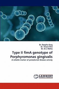 type ii fima genotype of porphyromonas gingivalis