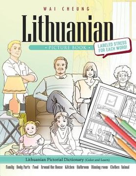 portada Lithuanian Picture Book: Lithuanian Pictorial Dictionary (Color and Learn) (en Inglés)