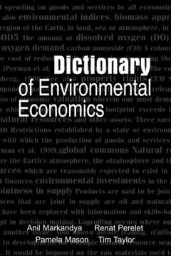 portada Dictionary of Environmental Economics (in English)