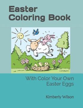 portada Easter Coloring Book: With Color Your Own Eggs (in English)