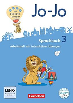 portada Jo-Jo Sprachbuch - Allgemeine Ausgabe - Neubearbeitung 2016 / 3. Schuljahr - Arbeitsheft: Mit Interaktiven Übungen auf Scook. De und Cd-Rom (en Alemán)