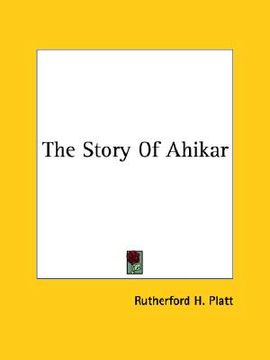 portada the story of ahikar (en Inglés)