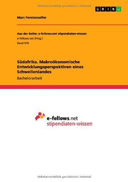 portada Sudafrika. Makrookonomische Entwicklungsperspektiven Eines Schwellenlandes (German Edition)