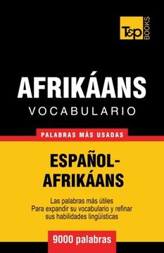 portada Vocabulario Español-Afrikáans - 9000 palabras más usadas (Spanish Edition)