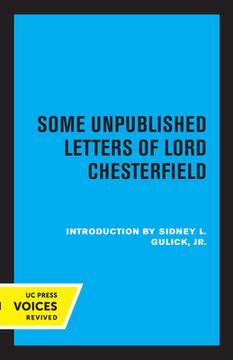 portada Some Unpublished Letters of Lord Chesterfield 