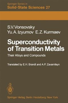portada superconductivity of transition metals: their alloys and compounds (en Inglés)