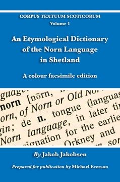 portada An Etymological Dictionary of the Norn Language in Shetland: A colour facsimile edition