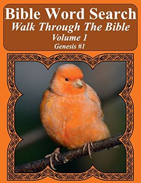 portada Bible Word Search Walk Through the Bible Volume 1: Genesis #1 Extra Large Print (en Inglés)