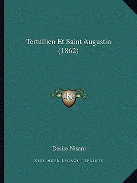 portada Tertullien Et Saint Augustin (1862) (en Francés)