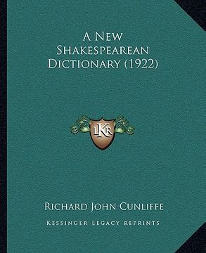 portada a new shakespearean dictionary (1922) (en Inglés)