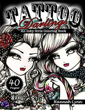 portada Tattoo Darlings: An Inky Girls Coloring Book (in English)