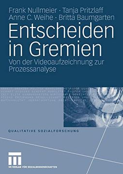 portada Entscheiden in Gremien: Von der Videoaufzeichnung zur Prozessanalyse (in German)
