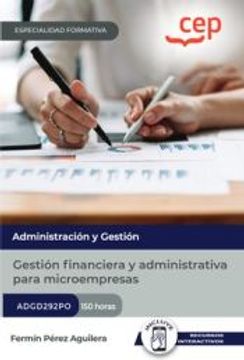 portada (Adgd292Po) Manual Gestion Financiera y Administrativa Para Microempresas. Especialidades Formativas