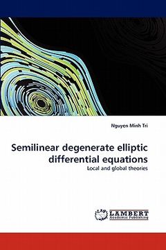 portada semilinear degenerate elliptic differential equations (en Inglés)