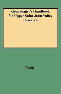 portada genealogist's handbook for upper saint john valley research