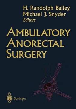 portada ambulatory anorectal surgery (en Inglés)