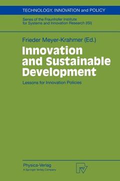 portada innovation and sustainable development: lessons for innovation policies (en Inglés)