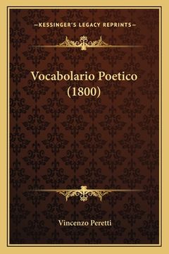 portada Vocabolario Poetico (1800) (en Italiano)