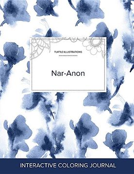 portada Adult Coloring Journal: Nar-Anon (Turtle Illustrations, Blue Orchid)