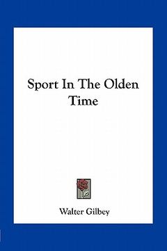 portada sport in the olden time (in English)