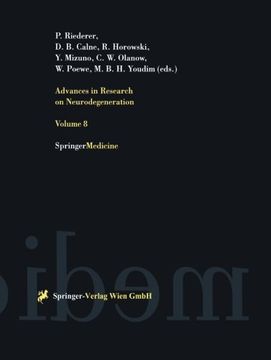 portada advances in research on neurodegeneration: volume 8 (en Inglés)