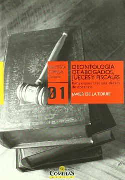 portada Deontología de abogados, jueces y fiscales (Biblioteca Comillas, Derecho) (in Spanish)