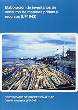 portada Elaboración de inventarios de consumo de materias primas y recursos (UF1942)