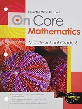 portada holt mcdougal middle school math oncore: student worktext grade 6 2012 (in English)