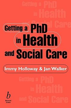 portada getting a phd in health and social care (in English)