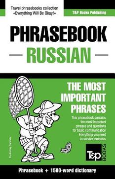portada English-Russian phrasebook and 1500-word dictionary (in English)