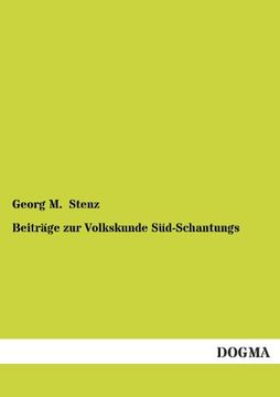 portada Beitrage Zur Volkskunde Sud-Schantungs (German Edition)