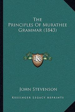 portada the principles of murathee grammar (1843) (in English)