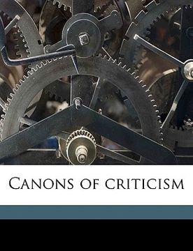 portada canons of criticism (en Inglés)