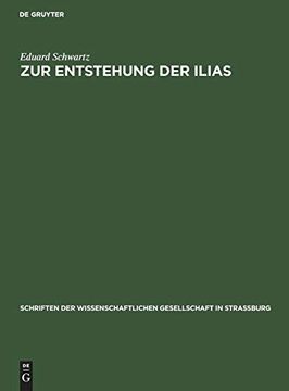 portada Zur Entstehung der Ilias (in German)