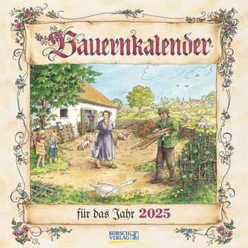 portada Bauernkalender 2025: Broschürenkalender mit Ferienterminen. Format: 30 x 30 cm