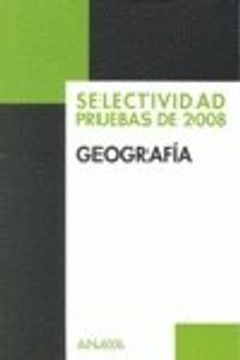 portada geografía, selectividad. pruebas 2008