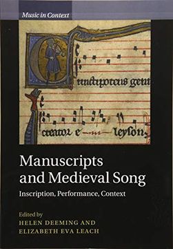 portada Manuscripts and Medieval Song: Inscription, Performance, Context (Music in Context) (in English)