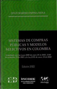 portada Sistemas de Compras Públicas y Modelos Selectivos en Colombia