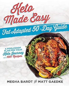 portada Keto Made Easy: Fat Adapted 50 day Guide (en Inglés)