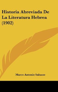 portada Historia Abreviada de la Literatura Hebrea (1902) (in Spanish)