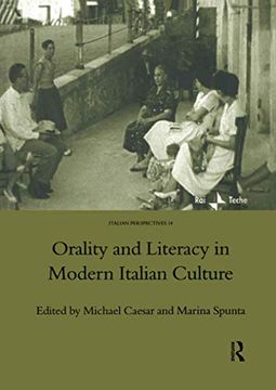 portada Orality and Literacy in Modern Italian Culture (en Inglés)