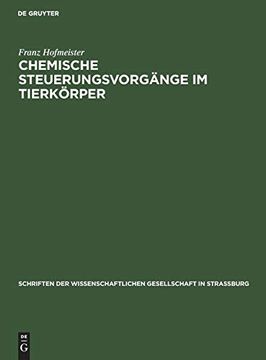 portada Chemische Steuerungsvorgänge im Tierkörper (en Alemán)
