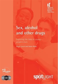 portada Sex, Alcohol and Other Drugs: Exploring the Links in Young People's Lives (in English)
