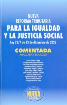 portada Nueva Reforma Tributaria Para la Igualdad y la Justicia Social
